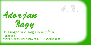 adorjan nagy business card